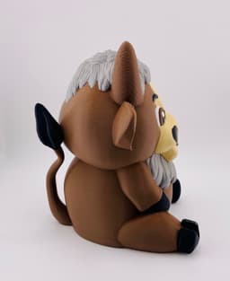 Fuzzy Cow Sitting 3d model