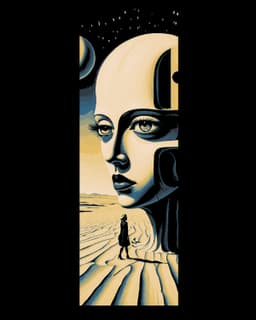 The world of sand and the twisted mind - Salvador Dali inspiration set of bookmarks 3d model