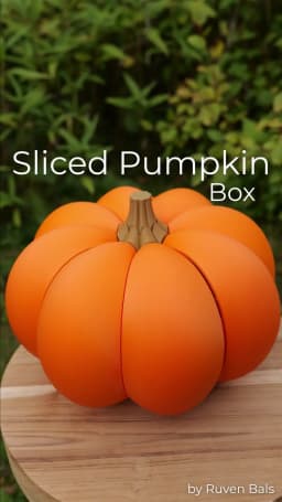 Sliced Pumpkin Box 3d model