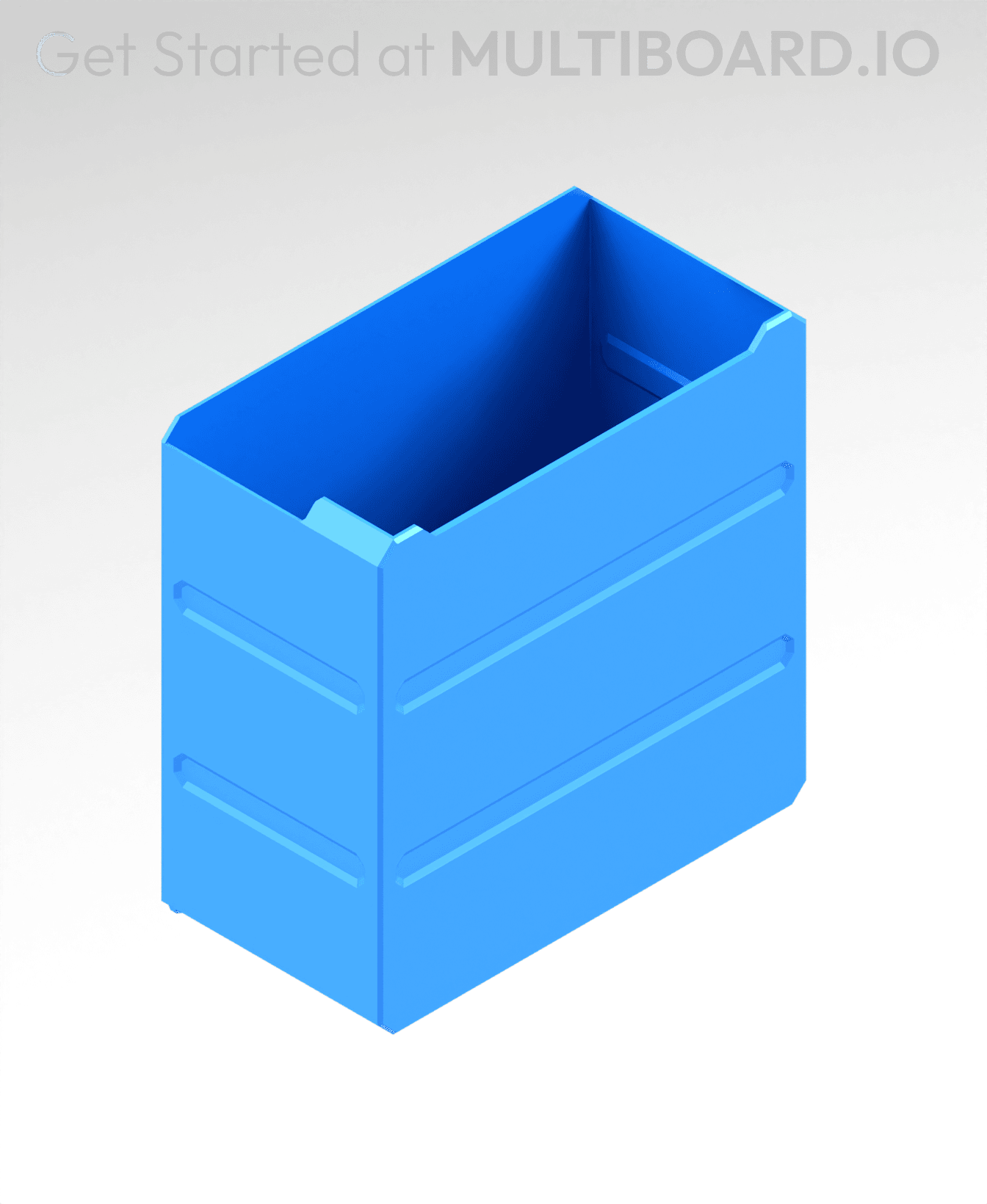 3x3x1.5 LU - Labelled - MultiBin Simple Drawer 3d model