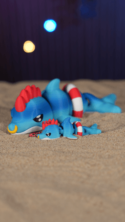 Cute Flexi Dolphin + Cute Flexi Maker Access 3d model