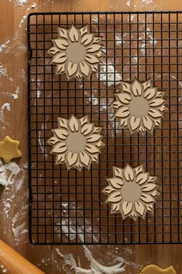 Flower Cookie Cutter, Biscuit Cutter 3d model