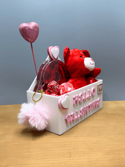 Valentine Envelope Gift Box No AMS Needed Customizable Text. 3d model