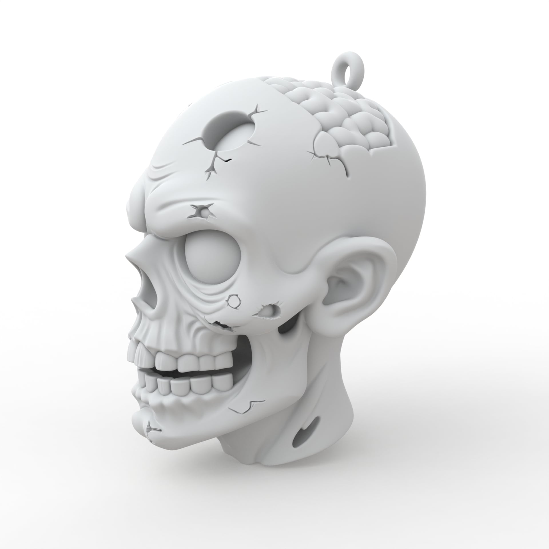 Zombie Keychain 3d model