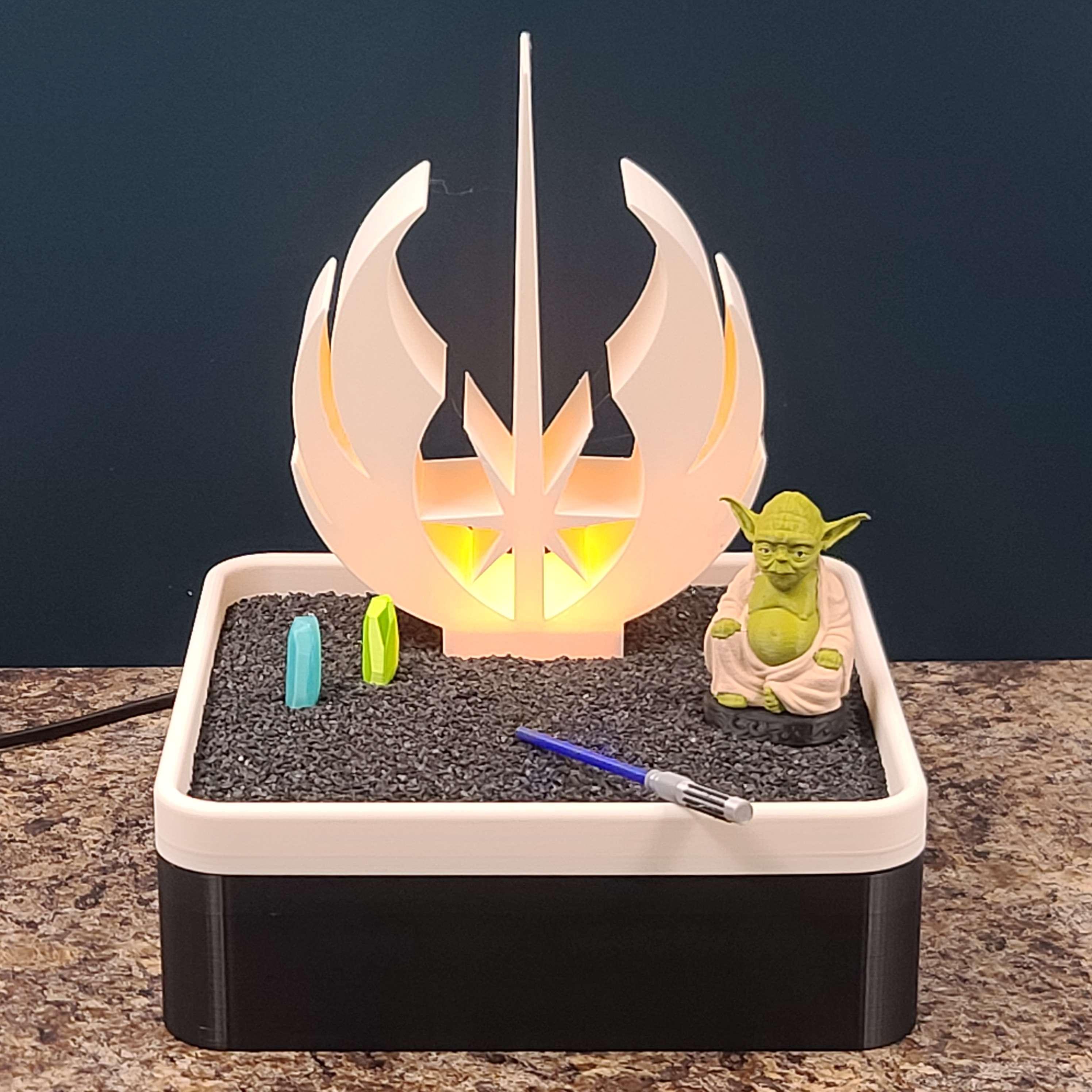 Lighted Jedi Inspired Sand Garden - Fan Art 3d model