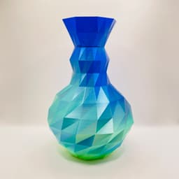 Low Poly Vase Set - 4 Designs 3d model