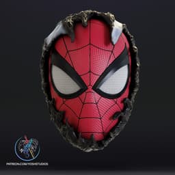 Spiderman Becoming Venom Mask 3d Printer File STL 3d model