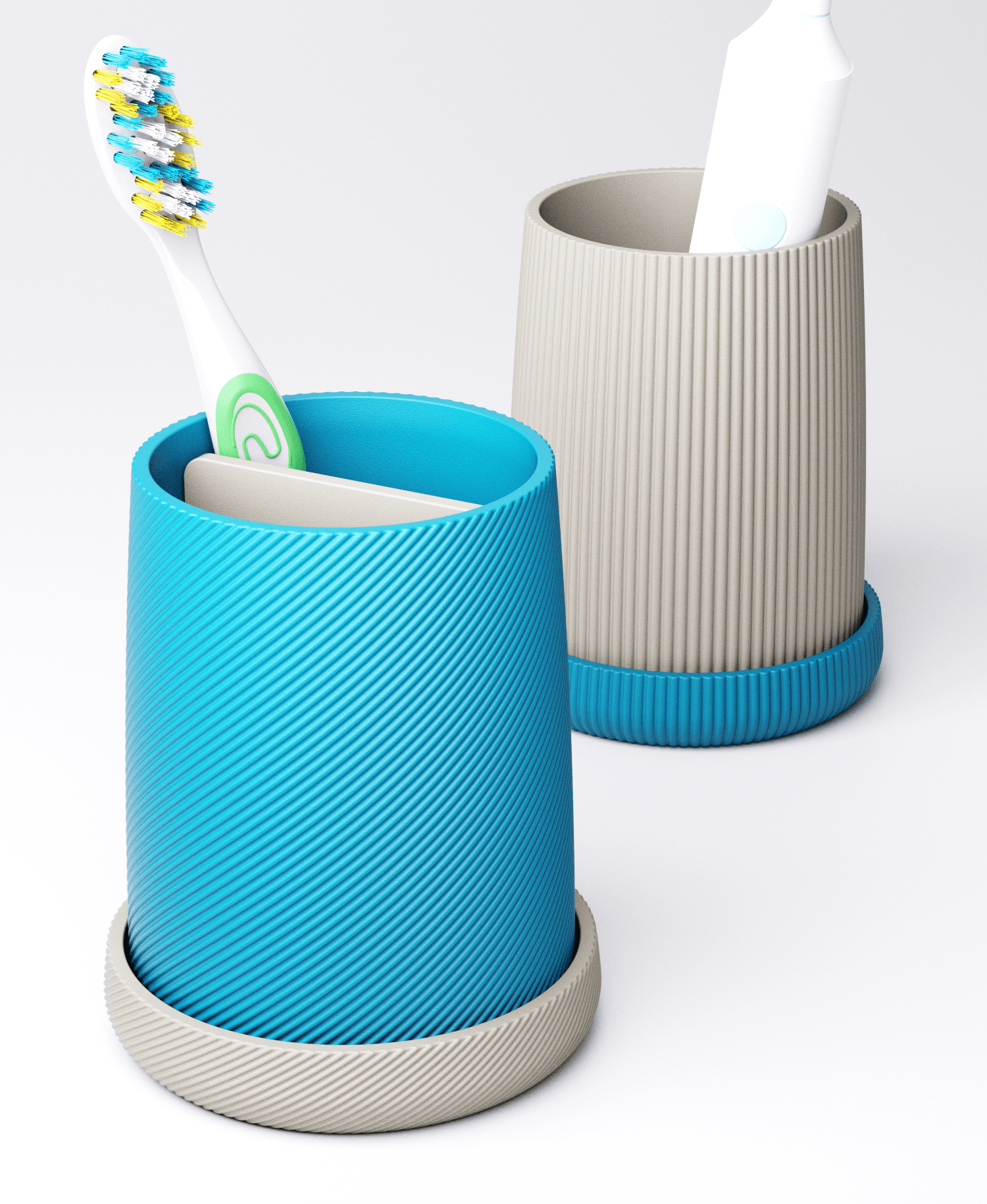 Toothbrush Holder Type 2 Includes 2 Styles 3d model