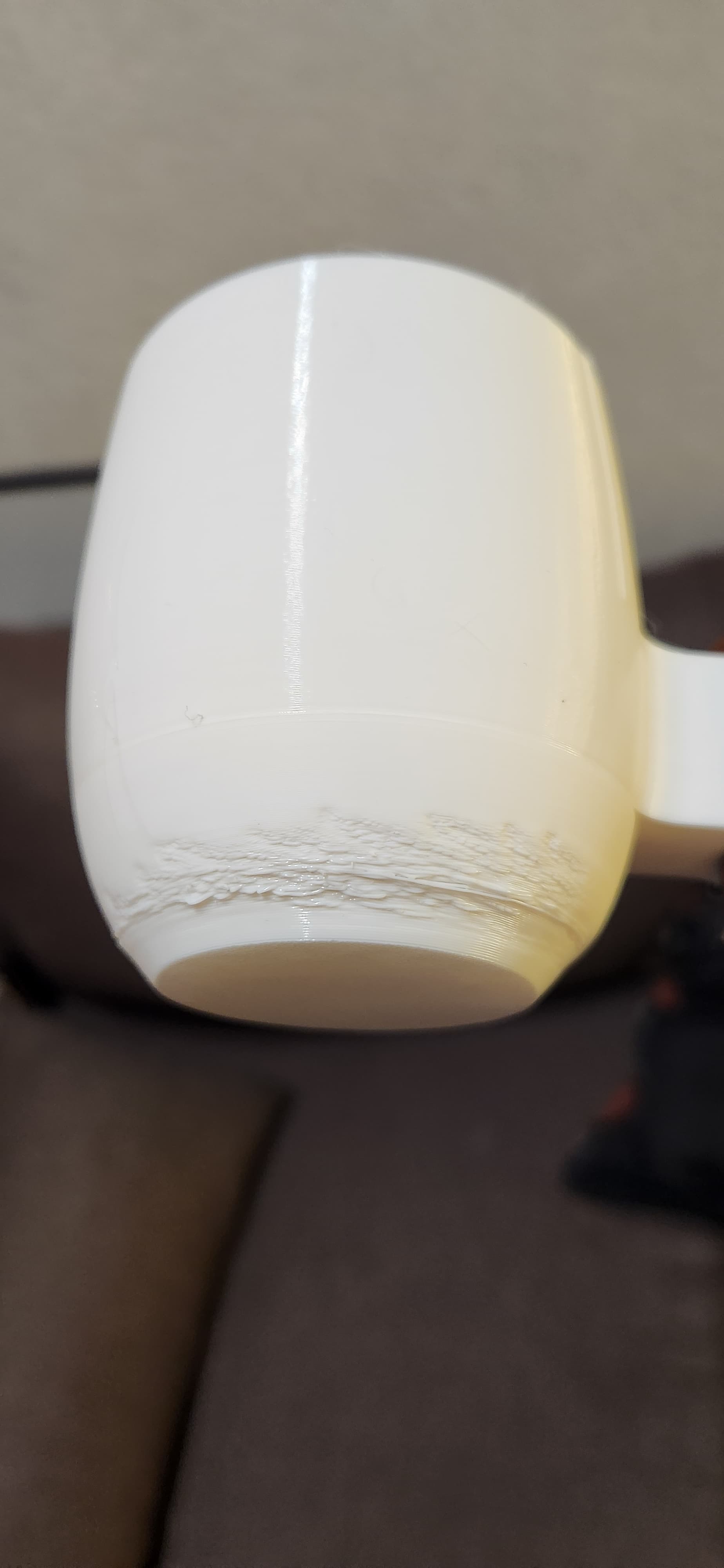 Hi, I had problems with the print. I used the recommended settings, however, the bottom part came out wrong, what could it be? Another question, the screws, can they be made longer? so they can fit better against a slightly thinner stick. Thank you very much.