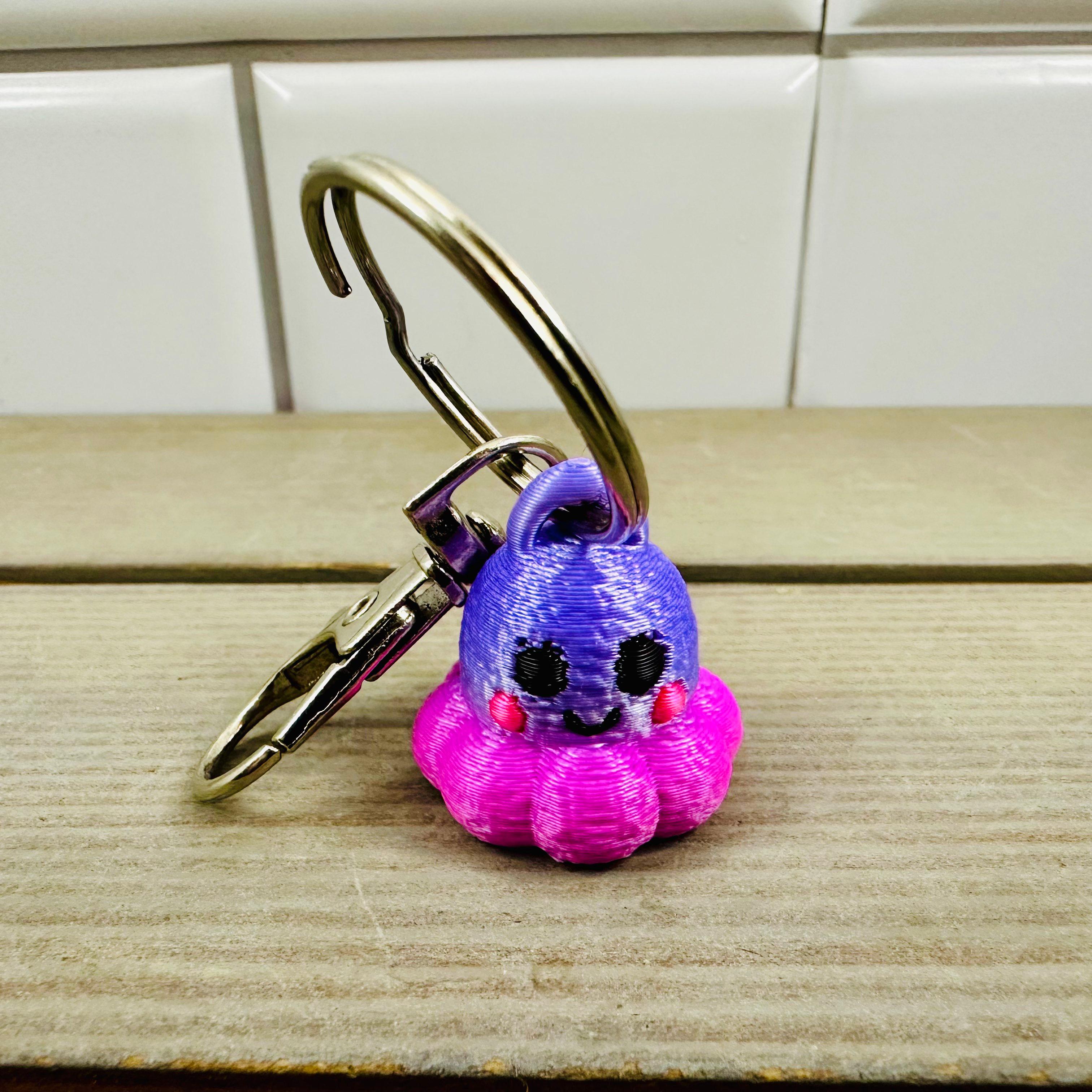 Kawaii Octopus Keychain 3d model