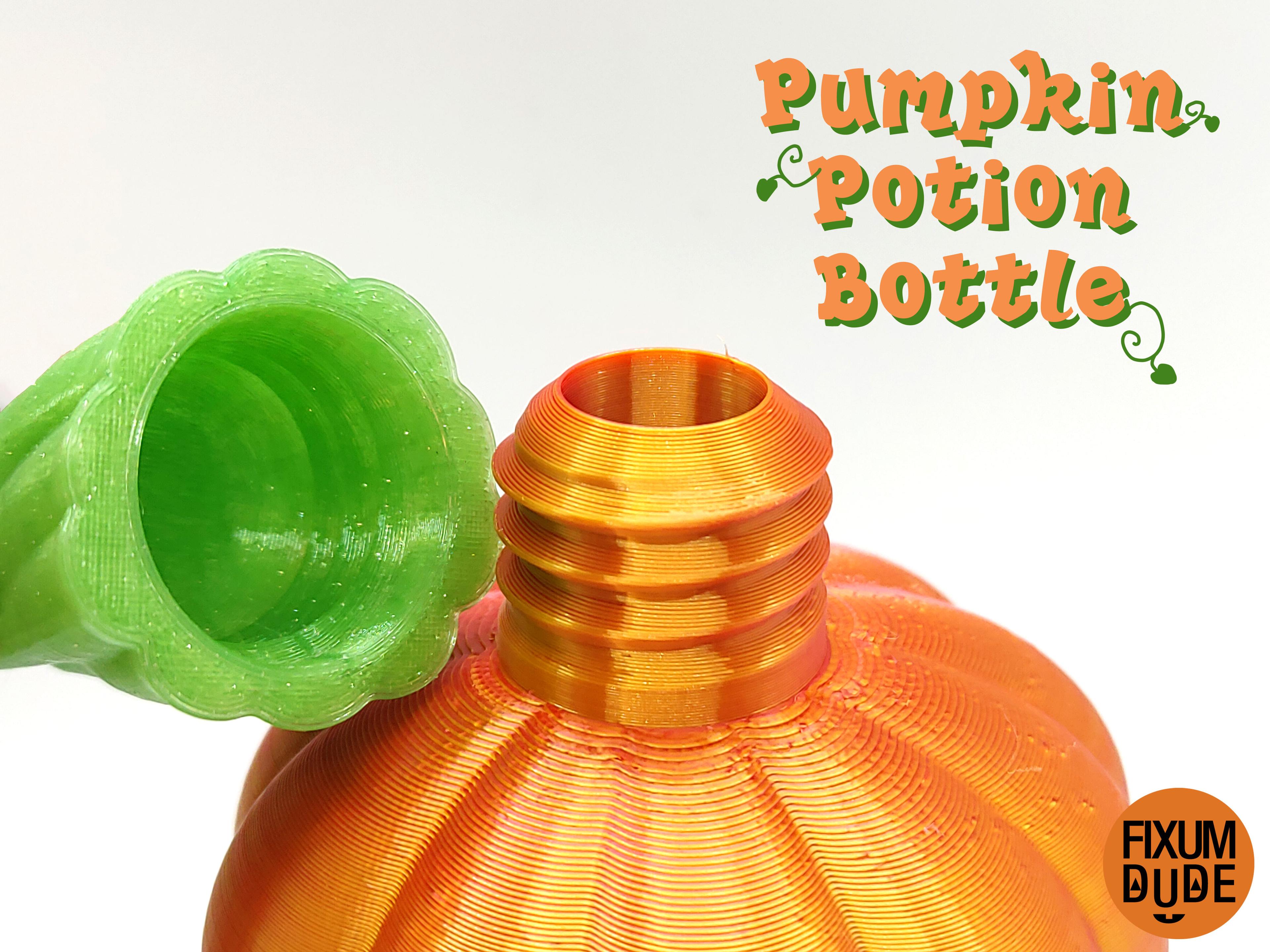 Pumpkin Potion Bottle 3d model