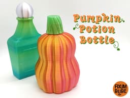 Pumpkin Potion Bottle 3d model