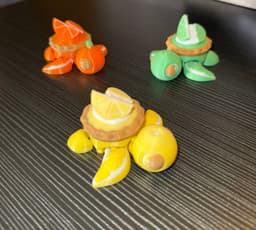 Citrus Pie Turtles - Orange, Lemon, Lime 3d model