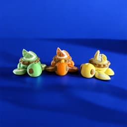 Citrus Pie Turtles - Orange, Lemon, Lime 3d model
