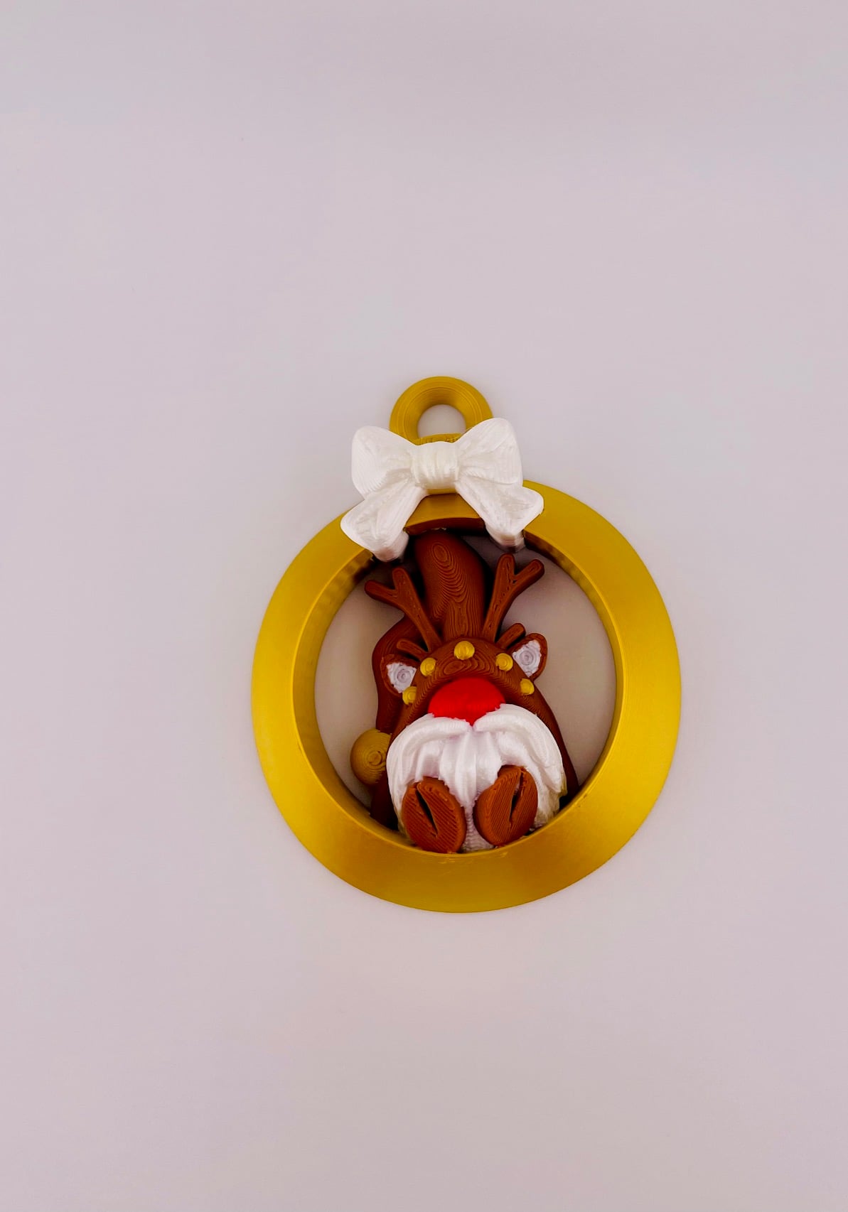 Reindeer Gnome Ornament Set 3d model