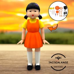 Squid Game Doll Young-hee - Parted Out 3d model