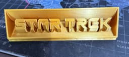 Extruded Star Trek logo 3d model