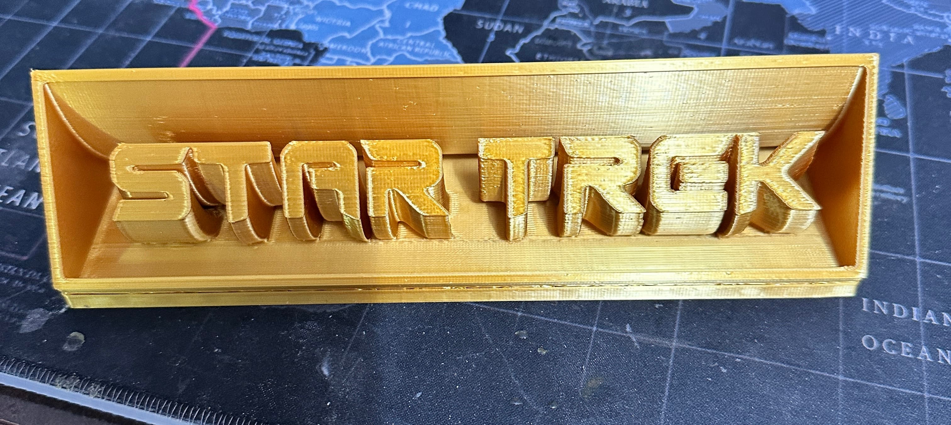 Extruded Star Trek logo 3d model