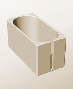 CX96-110-SS Stackable slotted component box for creative makers 3d model