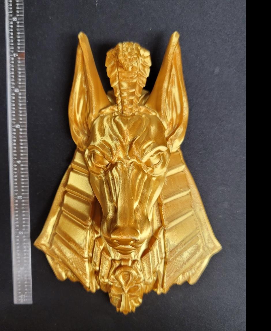 Anubis - Wall Decoration - Solid Gold Anubis - 3d model
