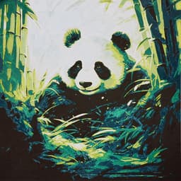Panda Oil Painting(Hueforge Painting) 3d model