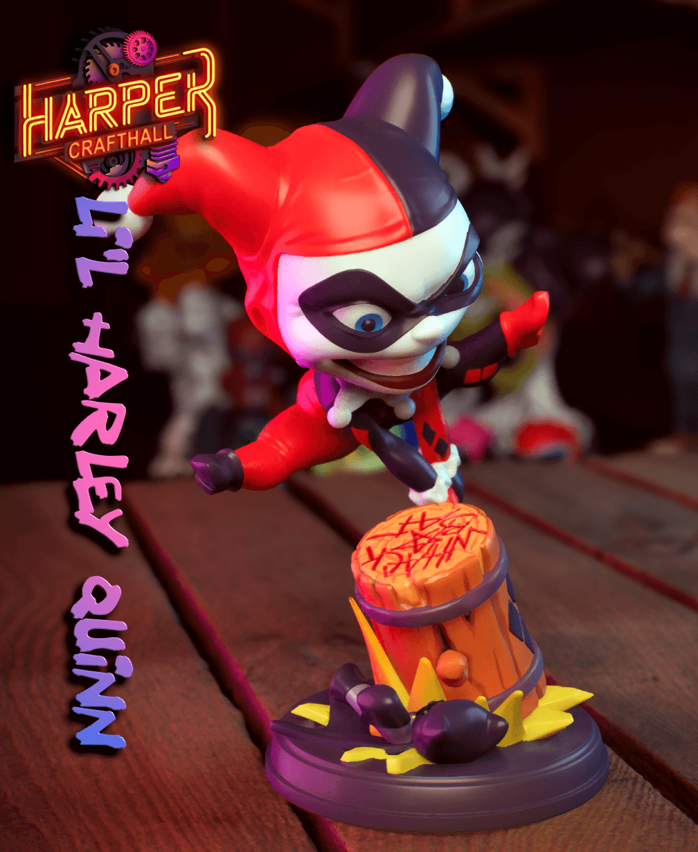 Lil Harley Quinn - Collectible Batman Fanart Figure 3d model