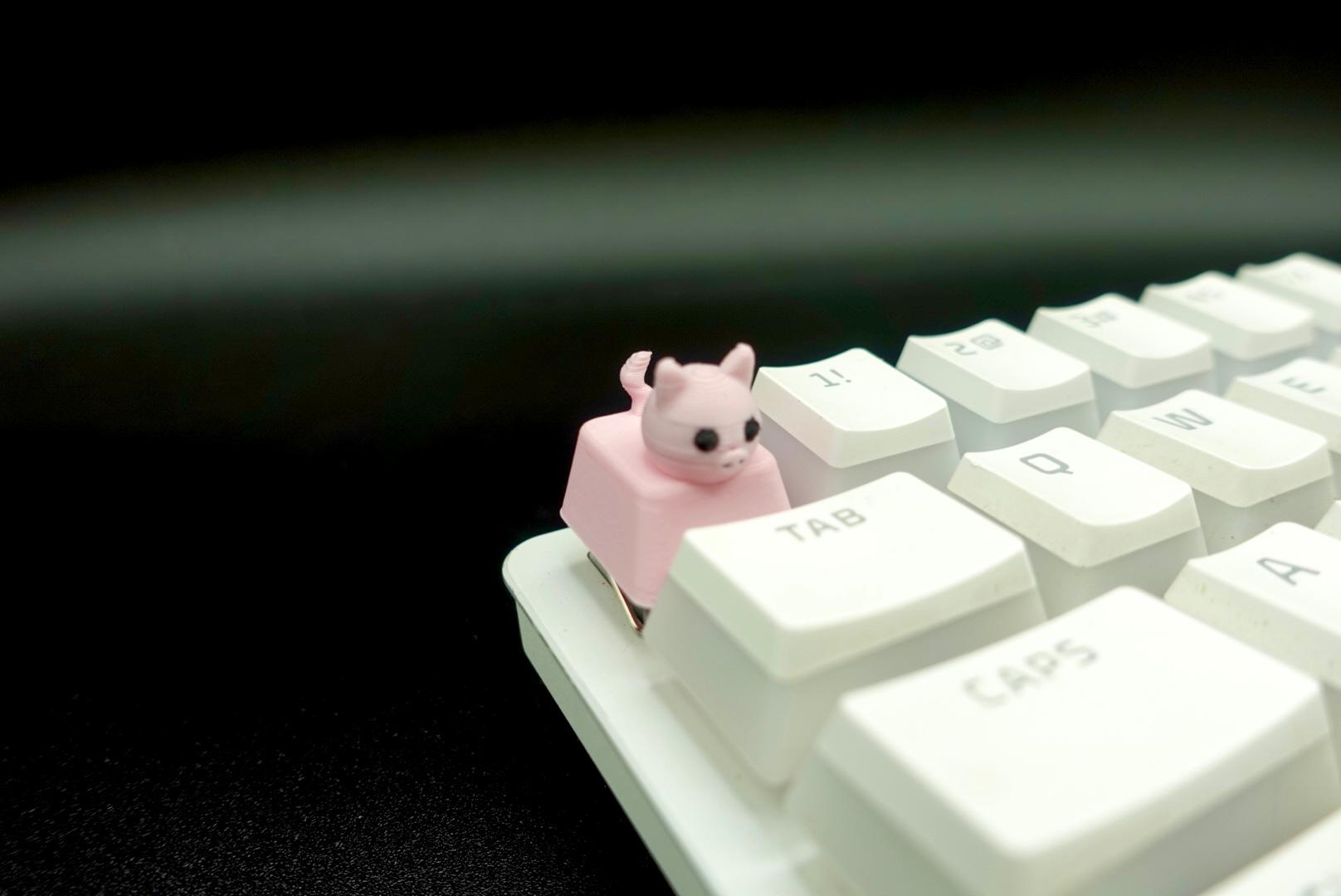 Piggy Keycap (Mechanical Keyboard) 3d model