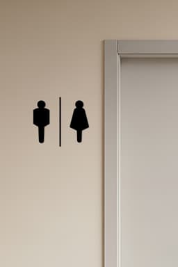 WC, Toilet Sign, Restroom 3d model