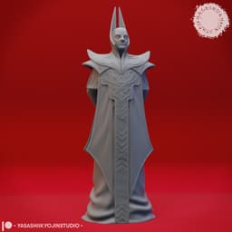 Red Wizard Cultists - Tabletop Miniatures (Pre-Supported) 3d model