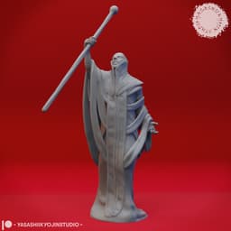 Red Wizard Cultists - Tabletop Miniatures (Pre-Supported) 3d model
