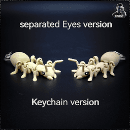 Articulated Ant - Print in Place - No Supports - Multicolor - Keychain 3d model