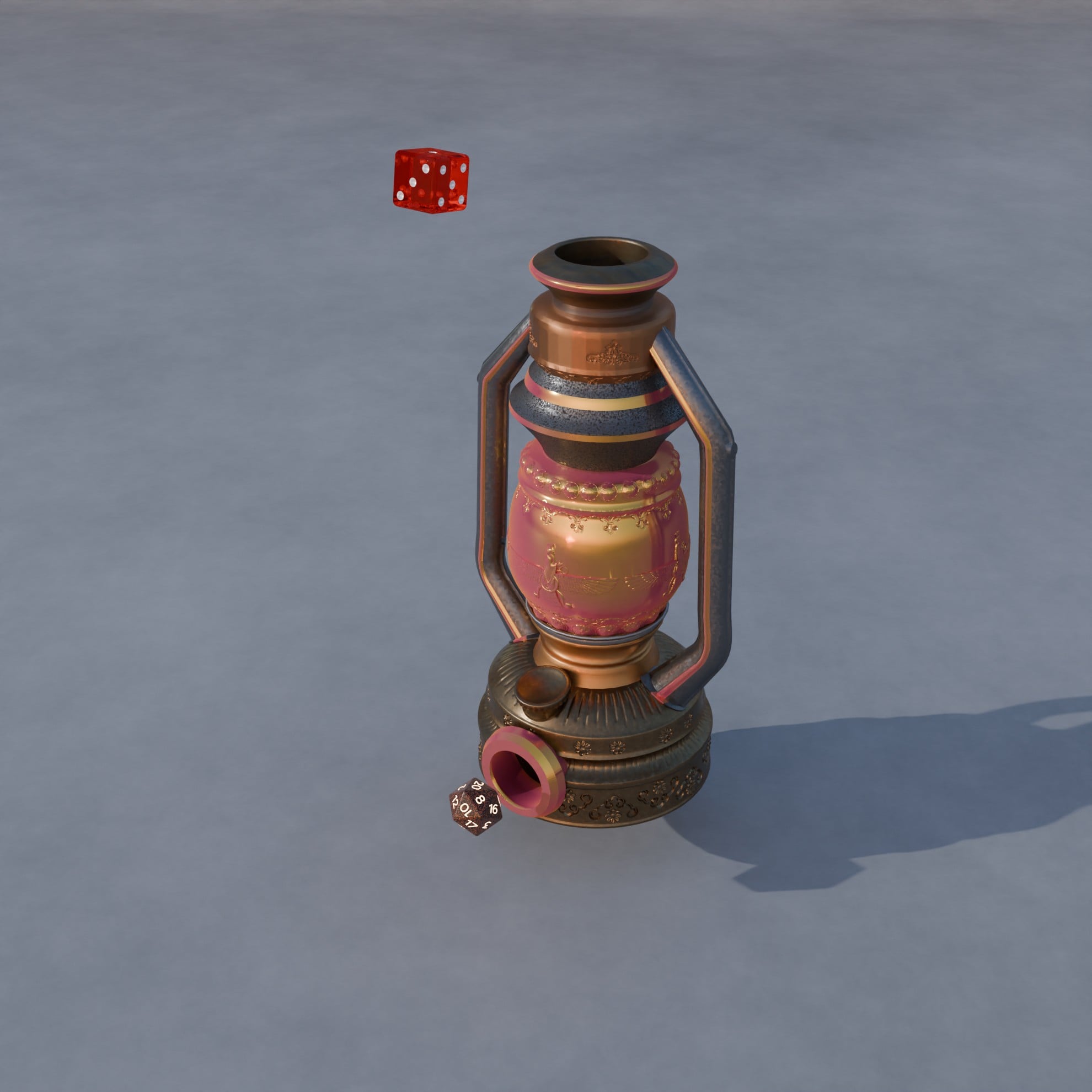 Lamp Dice Tower 3d model