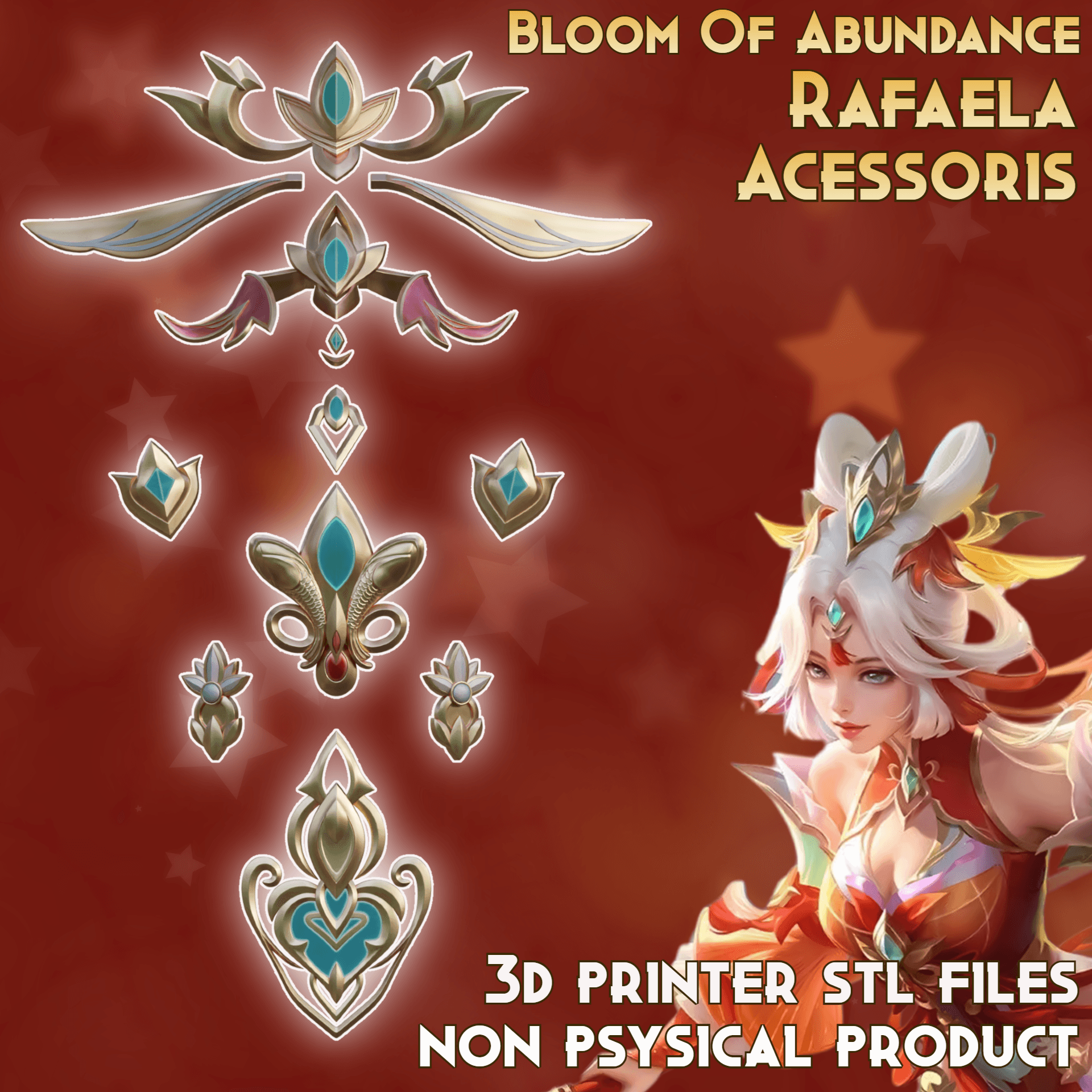 Rafaela Bloom Of Abundance Cosplay Accessories Mobile Legends: Bang Bang 3d model