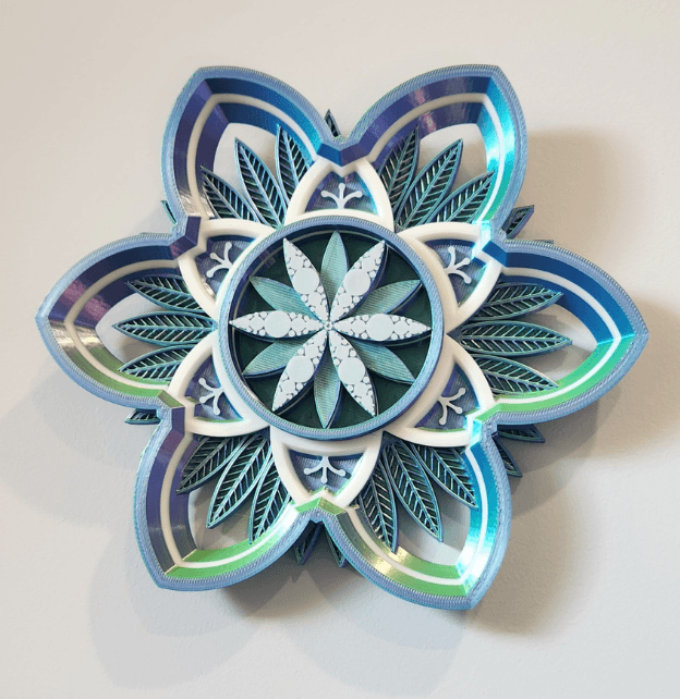 Mandala Wall Art 3d model
