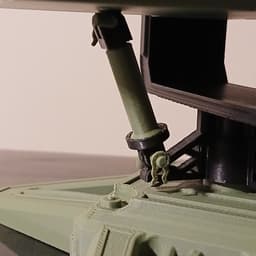 Articulated Missile Battery Pen Holder 3d model