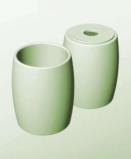 CR128-200-P Modular Stacking pierced container for home decor 3d model