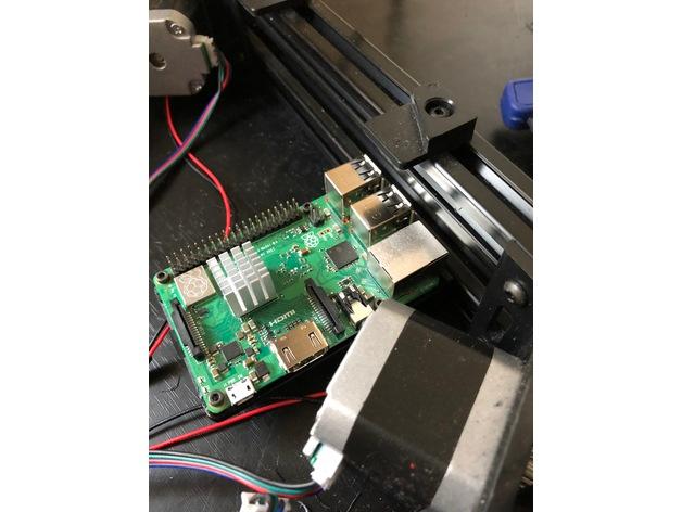 Raspberry pi mount for Kossel printers 3d model