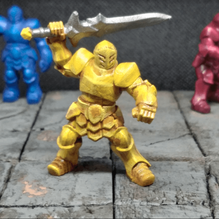 Knight Miniatures, CrestPlate Knight Bundle 3d model