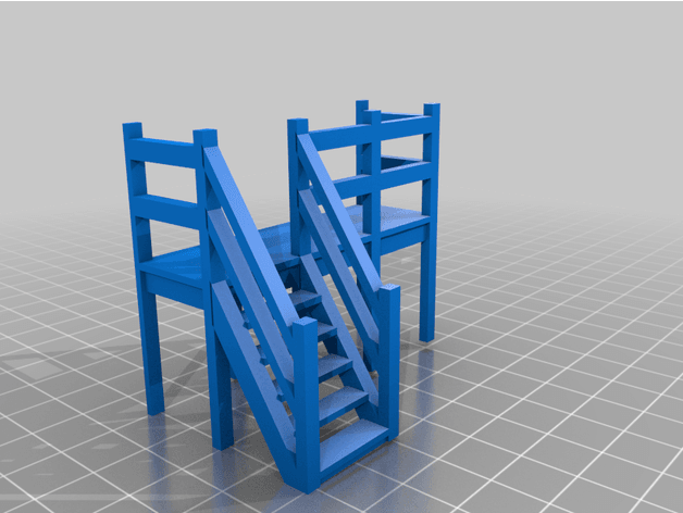 Signal box with train 3d model