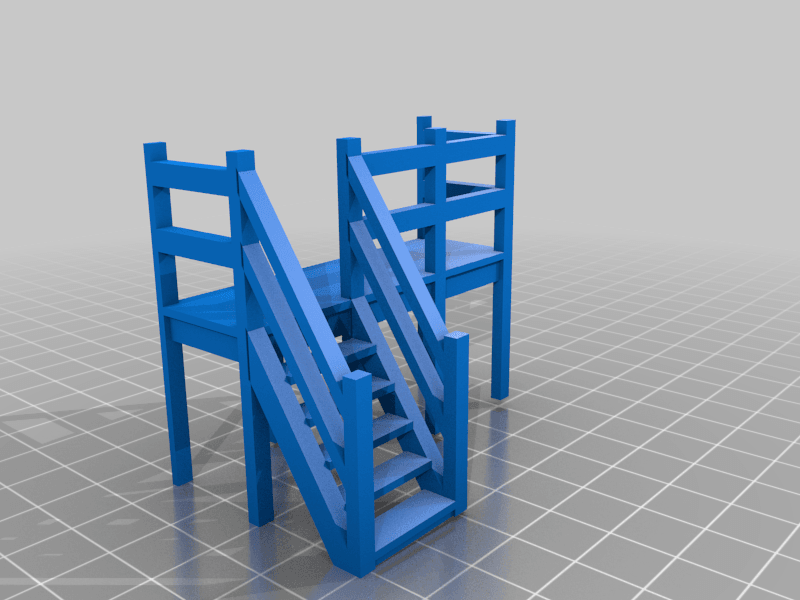 Signal box with train 3d model