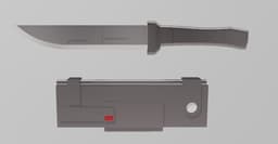 Bad Batch Hunter Knife and Sheath 3d model