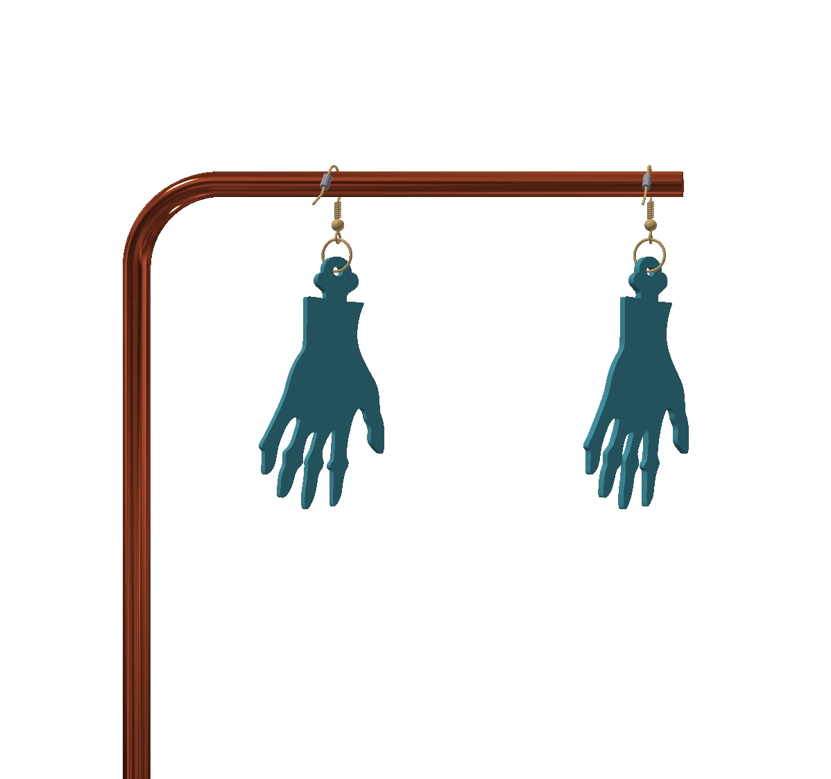 Cute keychain / earrings 3d model