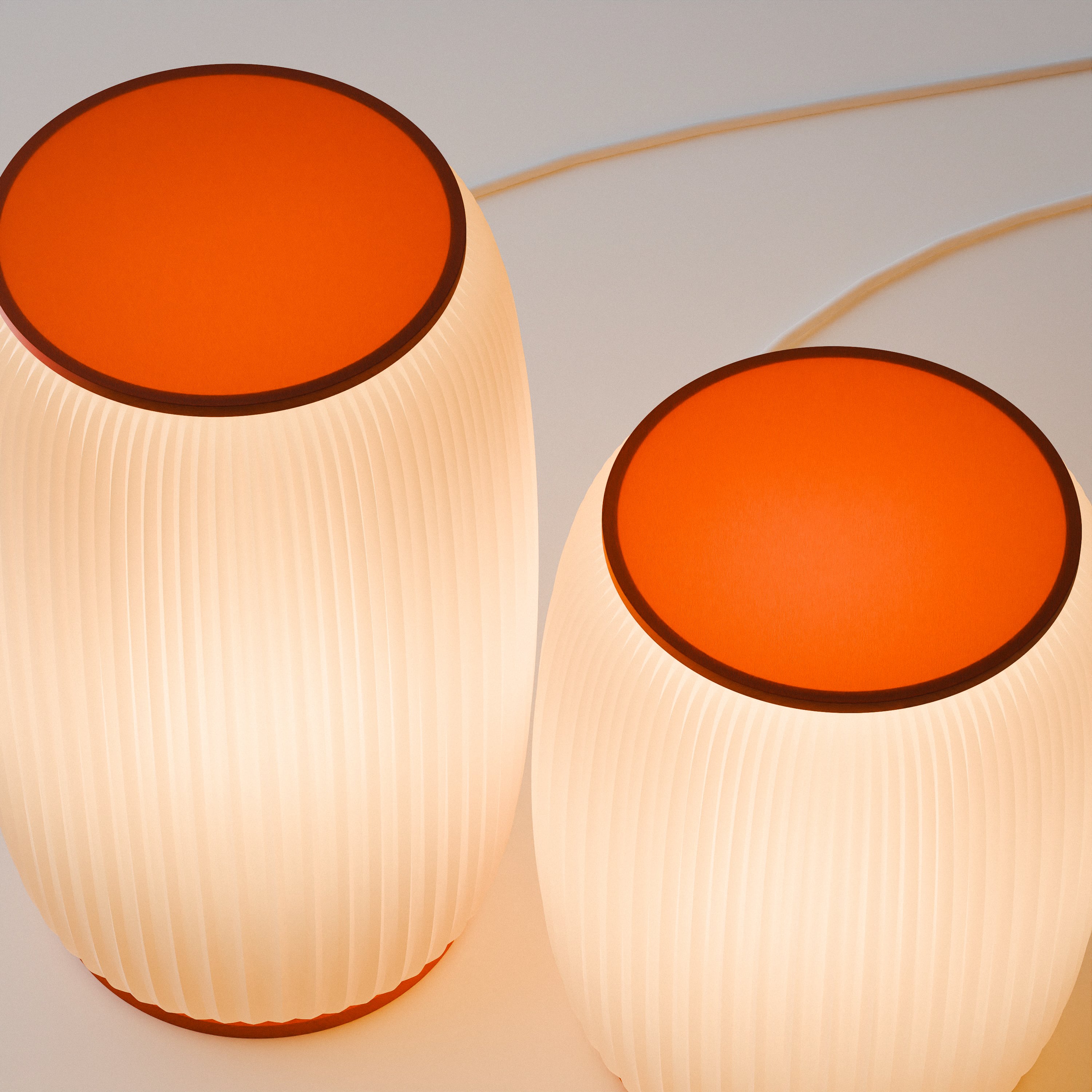 Kraft Lamps Set 3d model