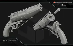 Ghoul's blaster Dom Pedro 3d model