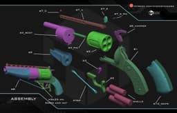 Ghoul's blaster Dom Pedro 3d model