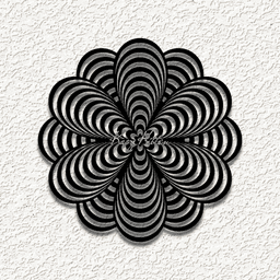 optical illusion 3d mandala wall art home decorer.stl 3d model