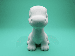 Brontosaurus – Cute Pastel Minimalist Dinosaur for 3D Printing 3d model