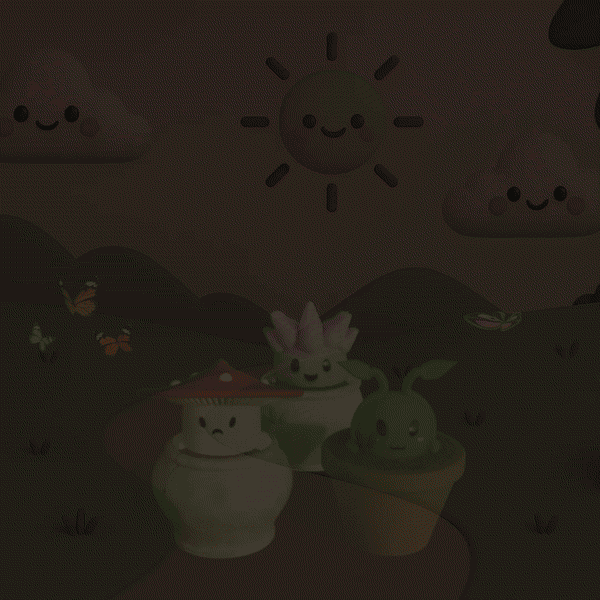 Moshi Mossies – Plant Pals from Moshi Island 3d model