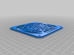 120mm Fan Grill - Spider and Web 3d model
