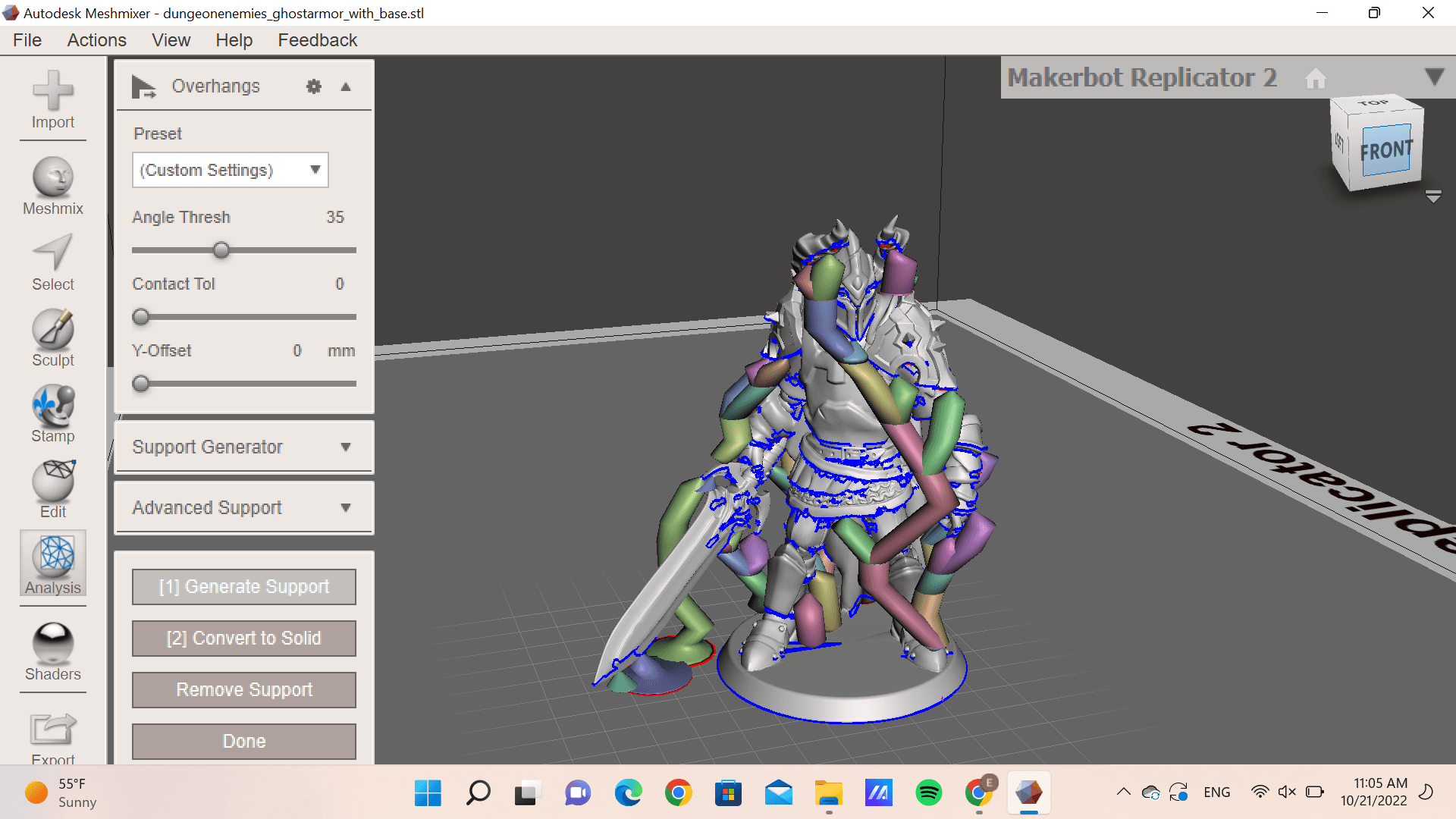 dungeonenemies_ghostarmor_with_base.stl 3d model